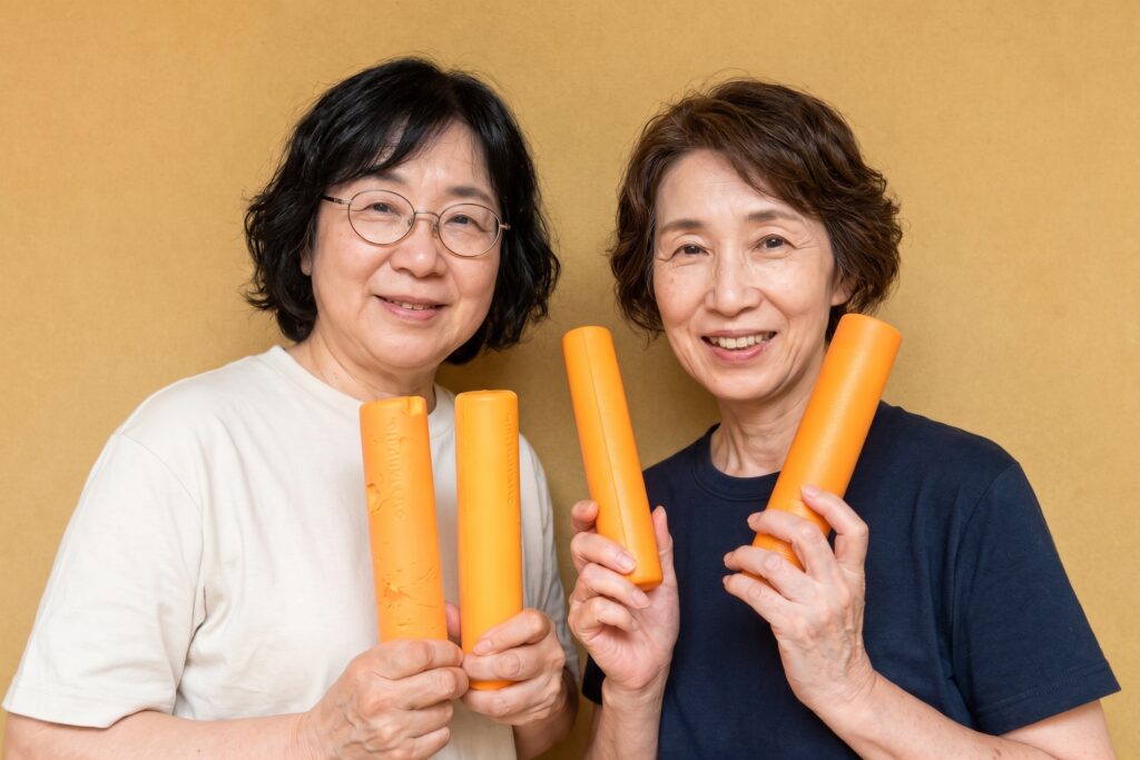 骨盤まわりを意識した運動の様子